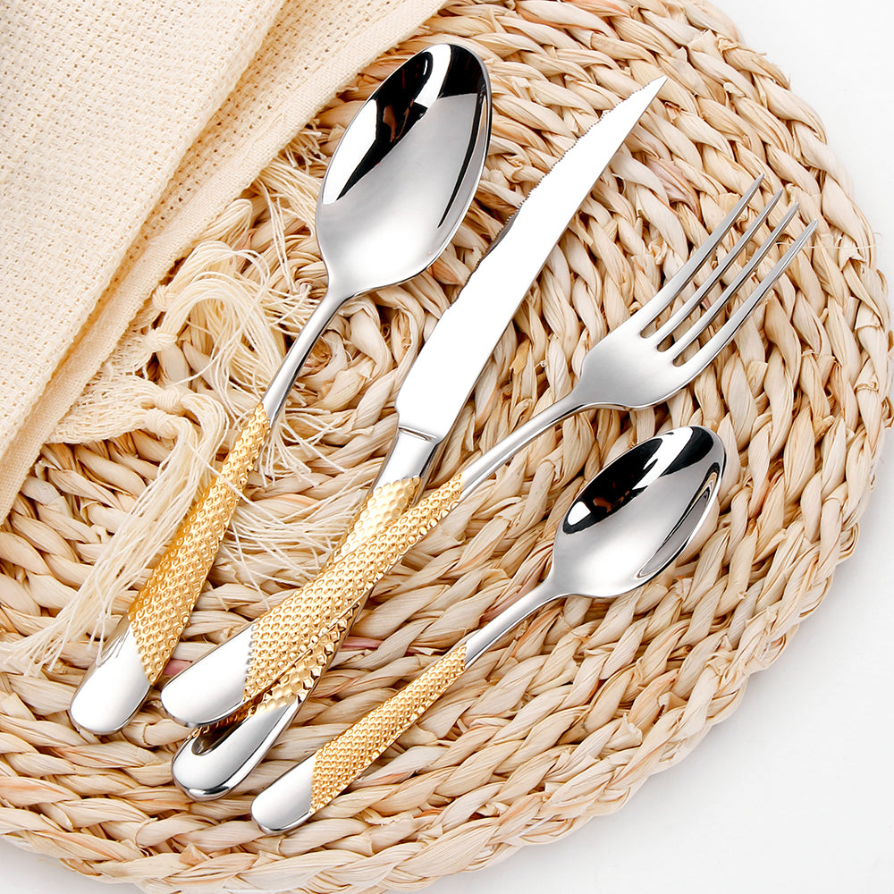 Gilded Touch Cutlery Set
