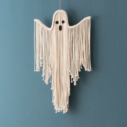 BOO-THRILL - MACRAMÉ GHOST HANGING DECOR