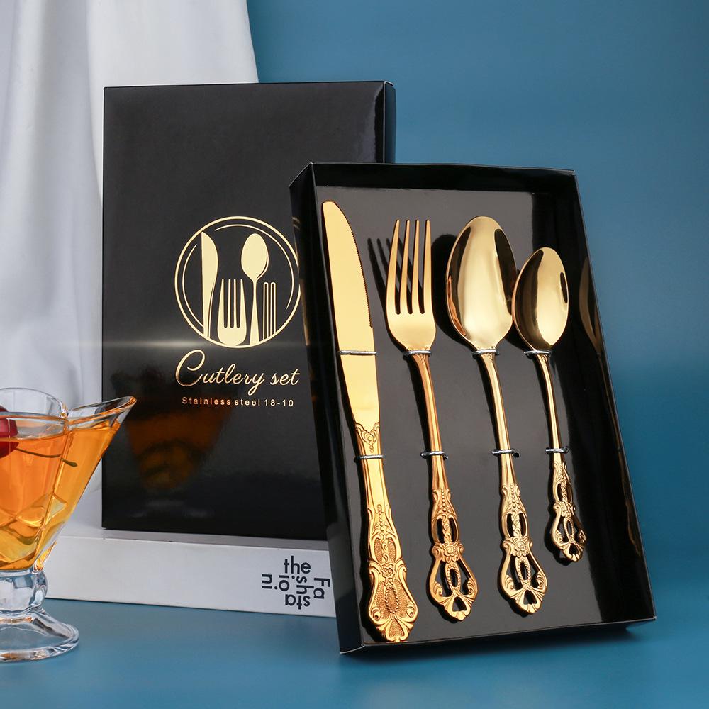 Luxe Noir Cutlery Set