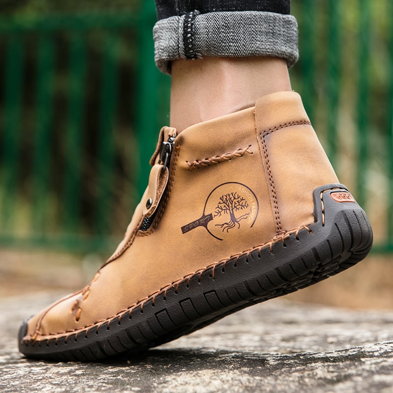 TrekZip Hand Stitched Leather Boots