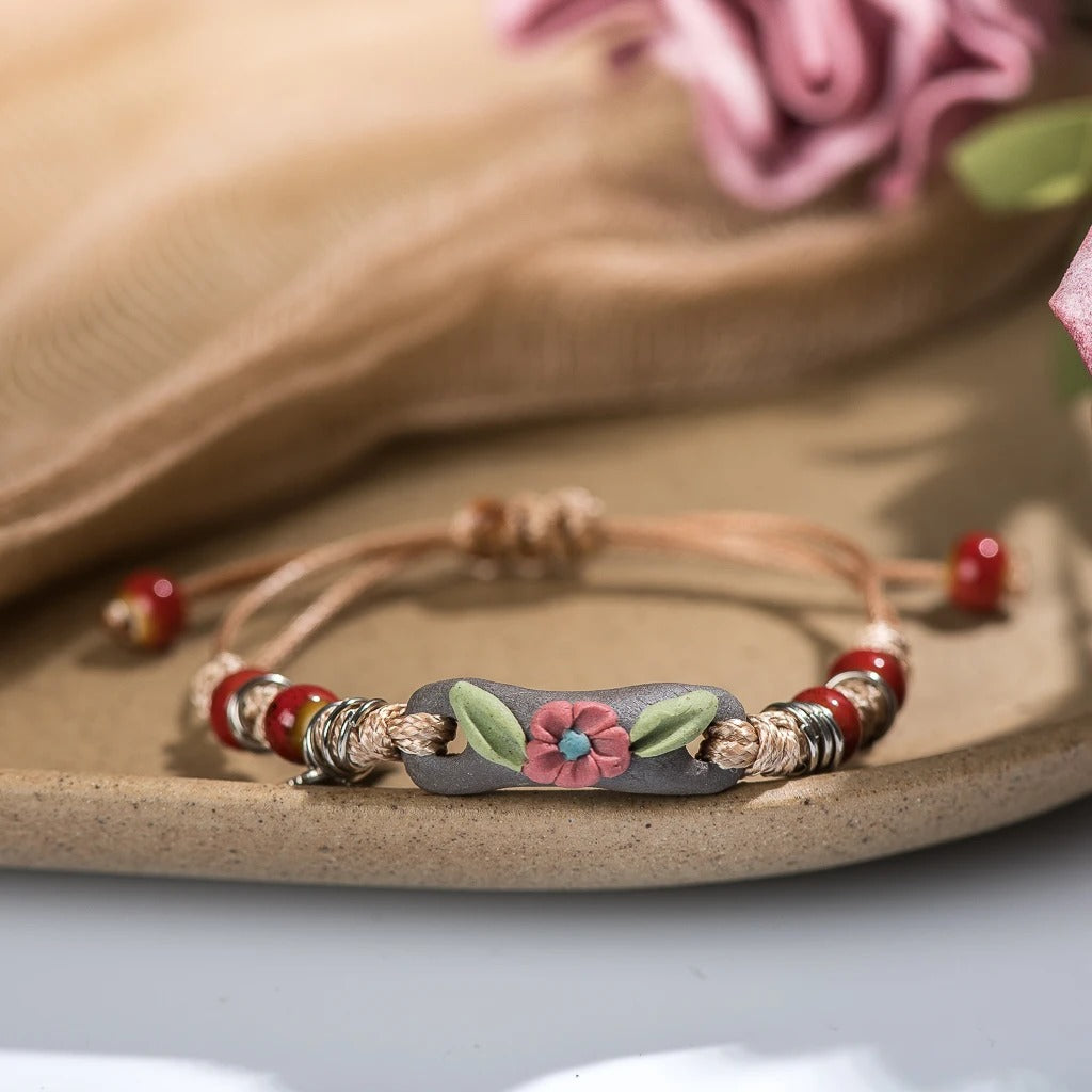 Handcrafted Nature Charm Bracelet