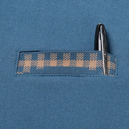 Checkered Charm Long Sleeve Polo