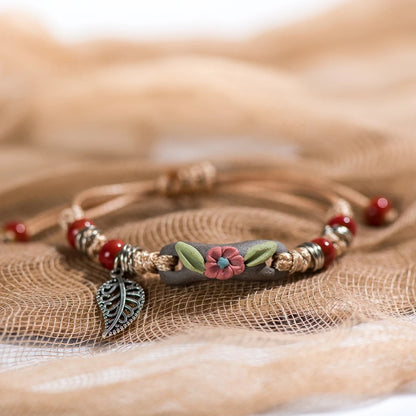 Handcrafted Nature Charm Bracelet