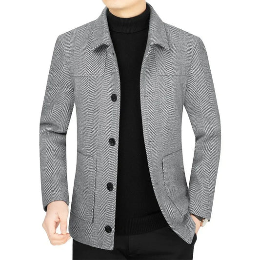Herringbone Cashmere Jacket
