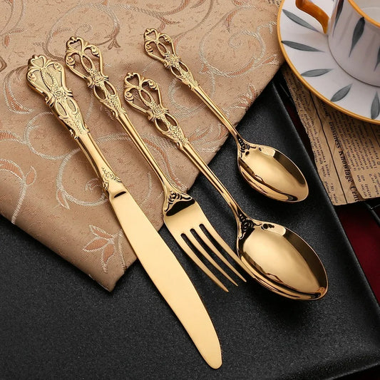 Luxe Noir Cutlery Set