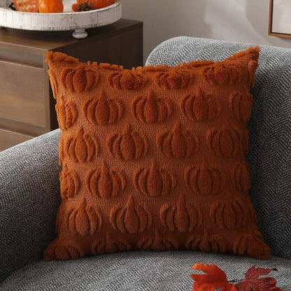 SPICED - PUMPKIN TEXTURED PILLOW CASE